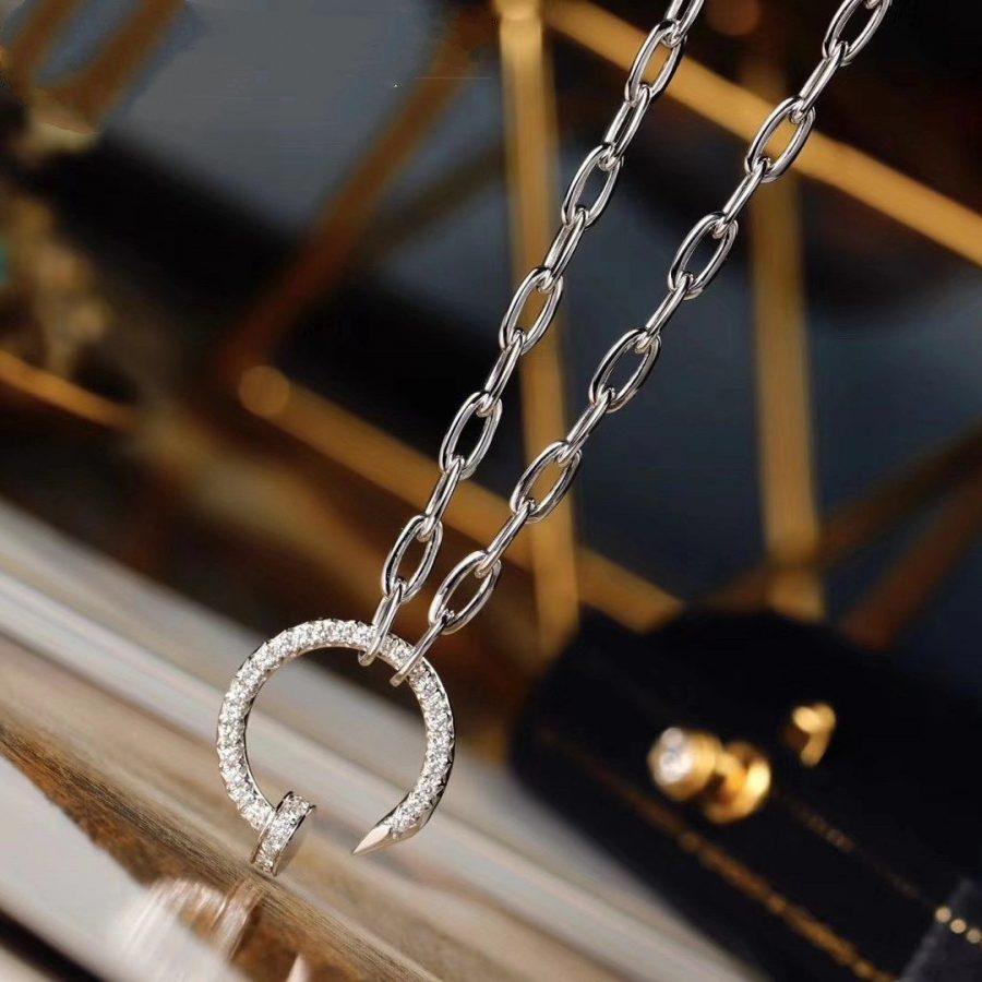 [OAKJURI Jewelry] JUSTE NECKLACE FULL DIAMONDS