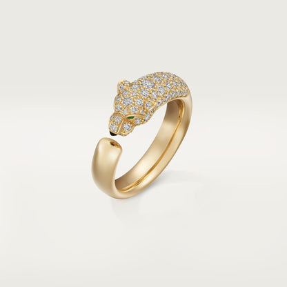 [OAKJURI Jewelry] PANTHERE HALF DIAMOND SMALL RING