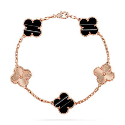 [OAKJURI Jewelry] CLOVER 5 MOTIF PULSAR STONE BRACELET COLLECTION