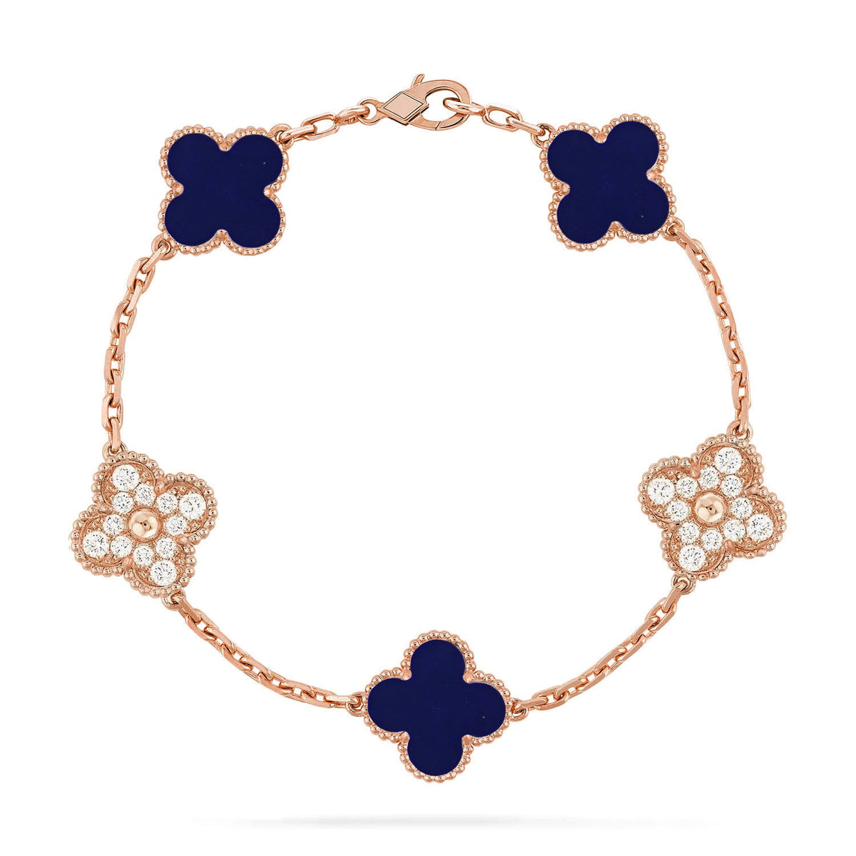 [OAKJURI Jewelry]CLOVER 5 MOTIF LAPIS LAZULI BRACELET COLLECTION