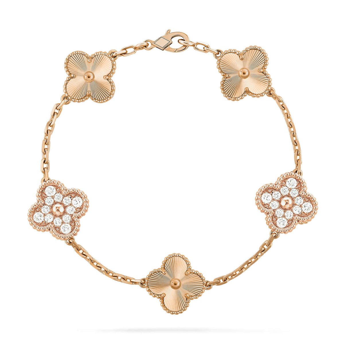 [OAKJURI Jewelry] CLOVER 5 MOTIF LASER BRACELET COLLECTION