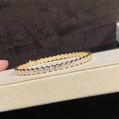[OAKJURI Jewelry]BEE LOVE GOLD BRACELET FULL DIAMOND