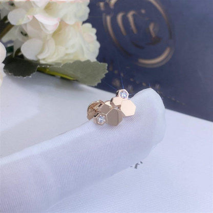 [OAKJURI Jewelry]BEE LOVE PINK GOLD DIAMOND EARRINGS