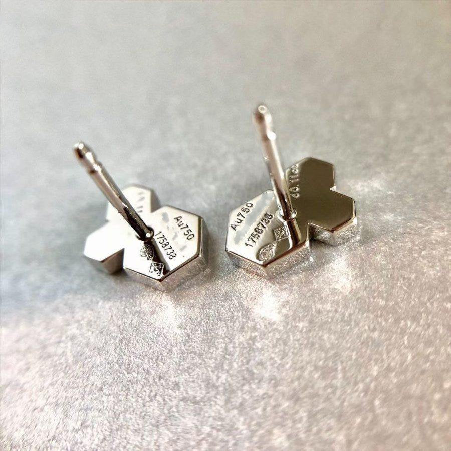 [OAKJURI Jewelry]BEE LOVE SILVER DIAMOND EARRINGS