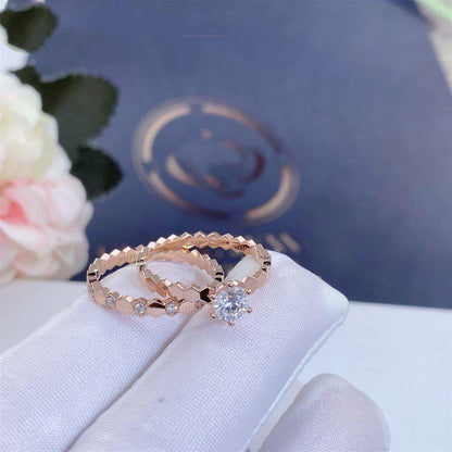 [OAKJURI Jewelry]BEE LOVE RING PINK GOLD 1 DIAMOND