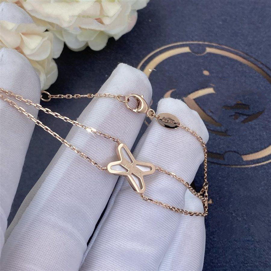 [OAKJURI Jewelry]JEUX BRACELET WHITE MOP PINK GOLD 1 DIAMOND