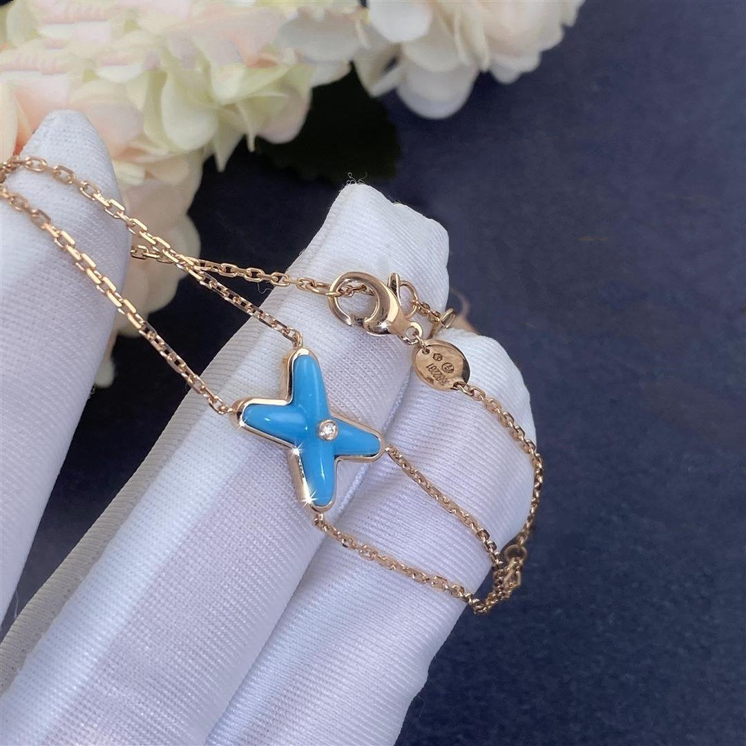 [OAKJURI Jewelry]JEUX BRACELET TURQUOISE PINK GOLD 1 DIAMOND