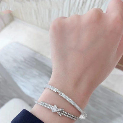 [OAKJURI Jewelry]JEUX DE BRACELET DIAMONDS SILVER