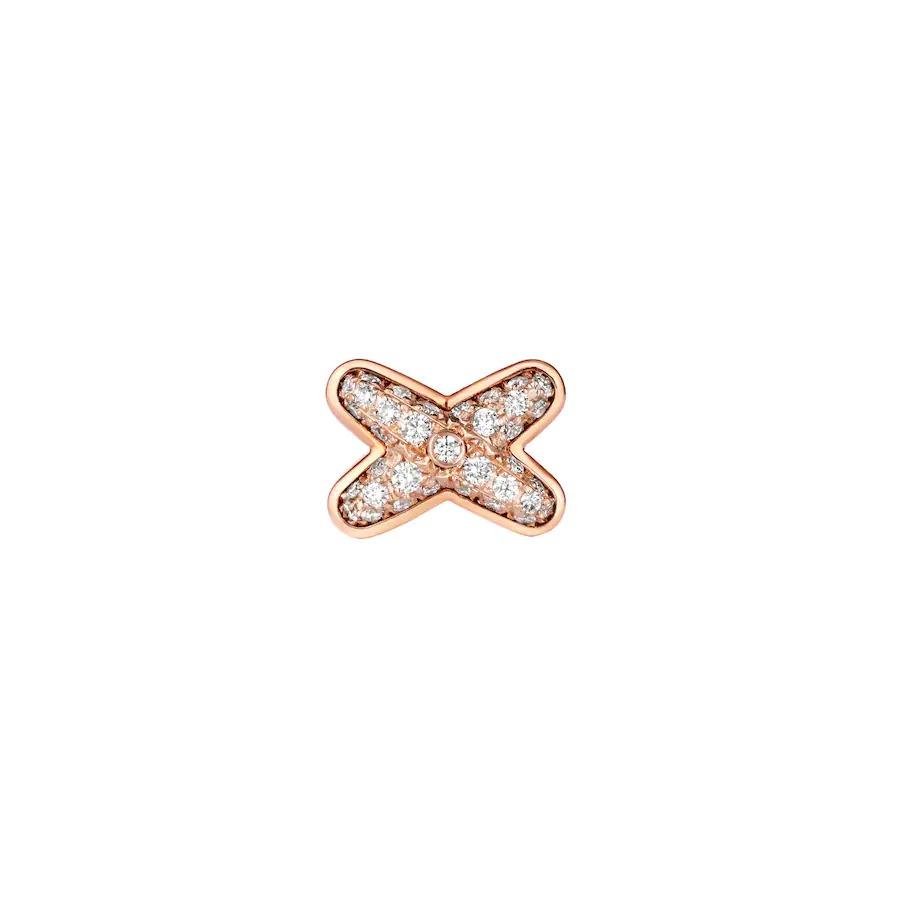[OAKJURI Jewelry]JEUX DE PINK GOLD DIAMOND EARRINGS