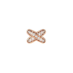 [OAKJURI Jewelry]JEUX DE PINK GOLD DIAMOND EARRINGS