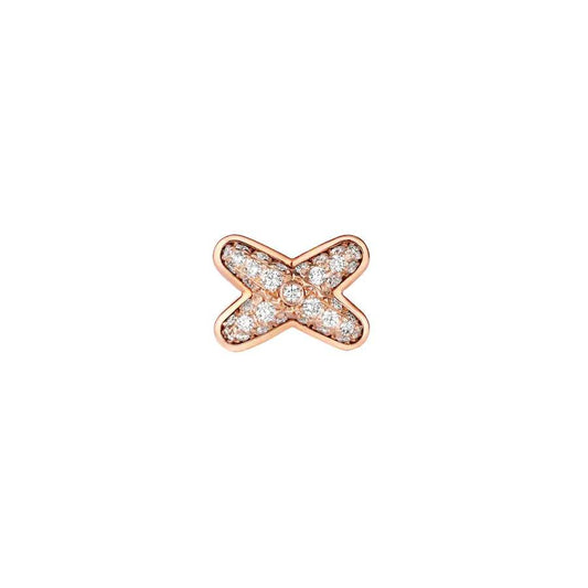 [OAKJURI Jewelry]JEUX DE PINK GOLD DIAMOND EARRINGS