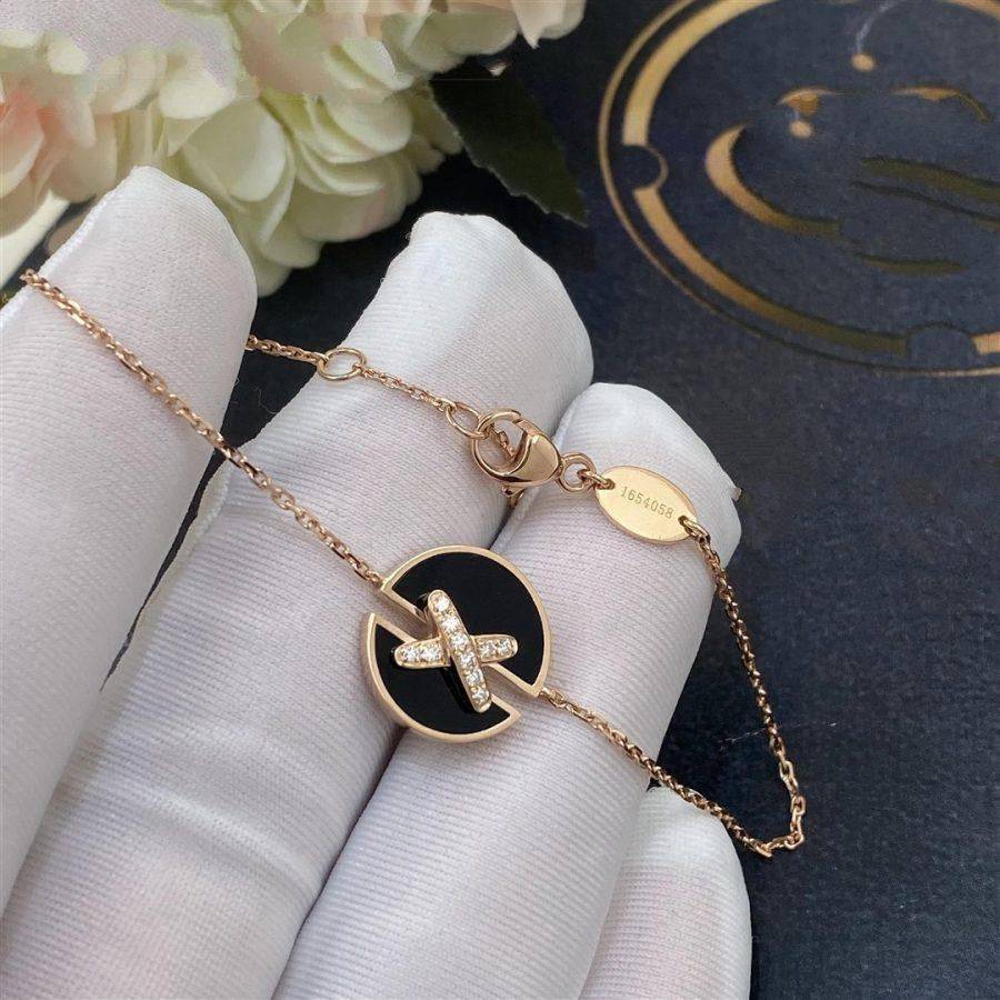 [OAKJURI Jewelry]JEUX DE BRACELET ONYX PINK GOLD DIAMOND