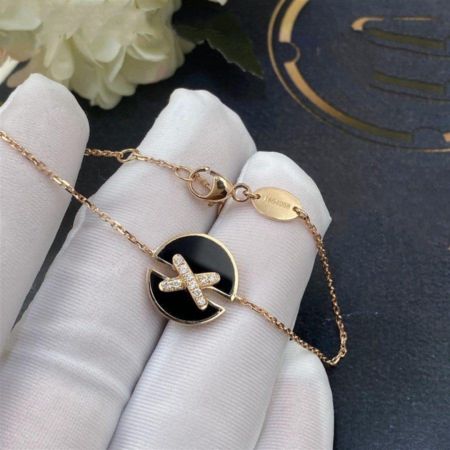 [OAKJURI Jewelry]JEUX DE BRACELET ONYX PINK GOLD DIAMOND