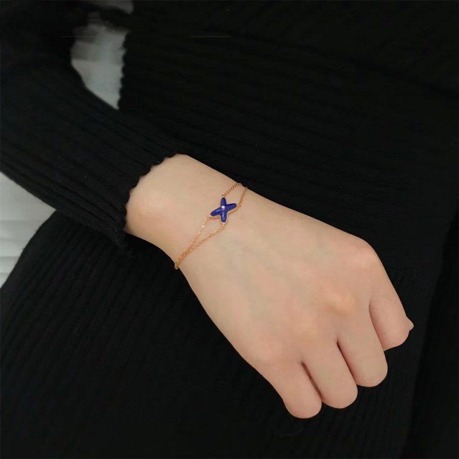 [OAKJURI Jewelry]Hollow Design Four-Leaf Clover Flower Shape Ring