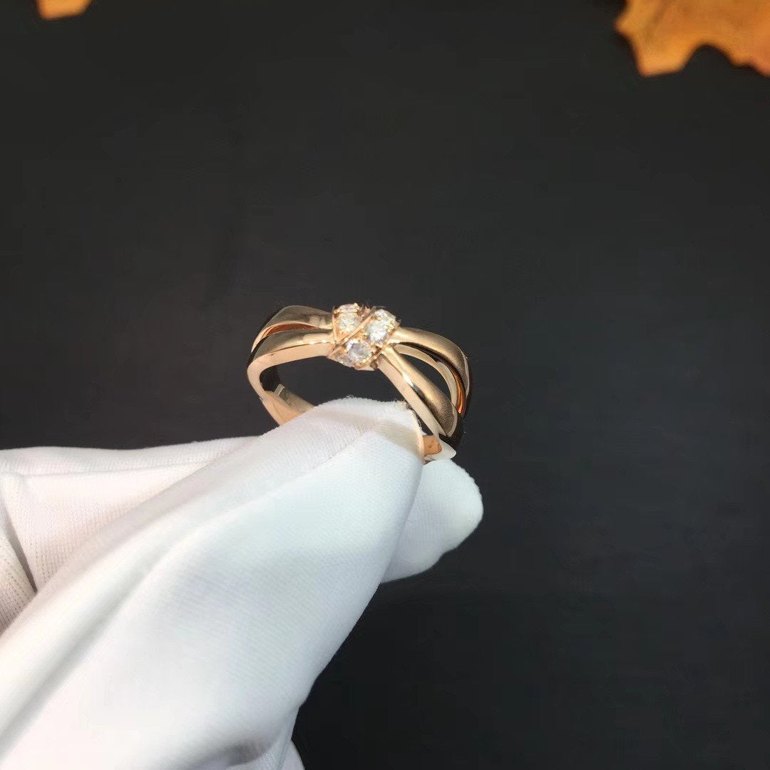 [OAKJURI Jewelry]LIENS RING PINK GOLD DIAMOND