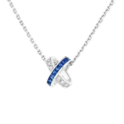 [OAKJURI Jewelry]LIENS DIAMOND SILVER NECKLACE