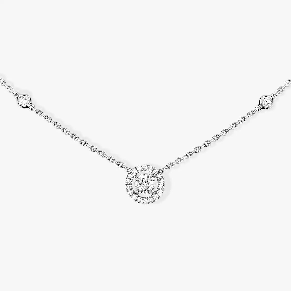 [OAKJURI Jewelry]Diamond Necklace 0,20ct Brilliant Shape Joy