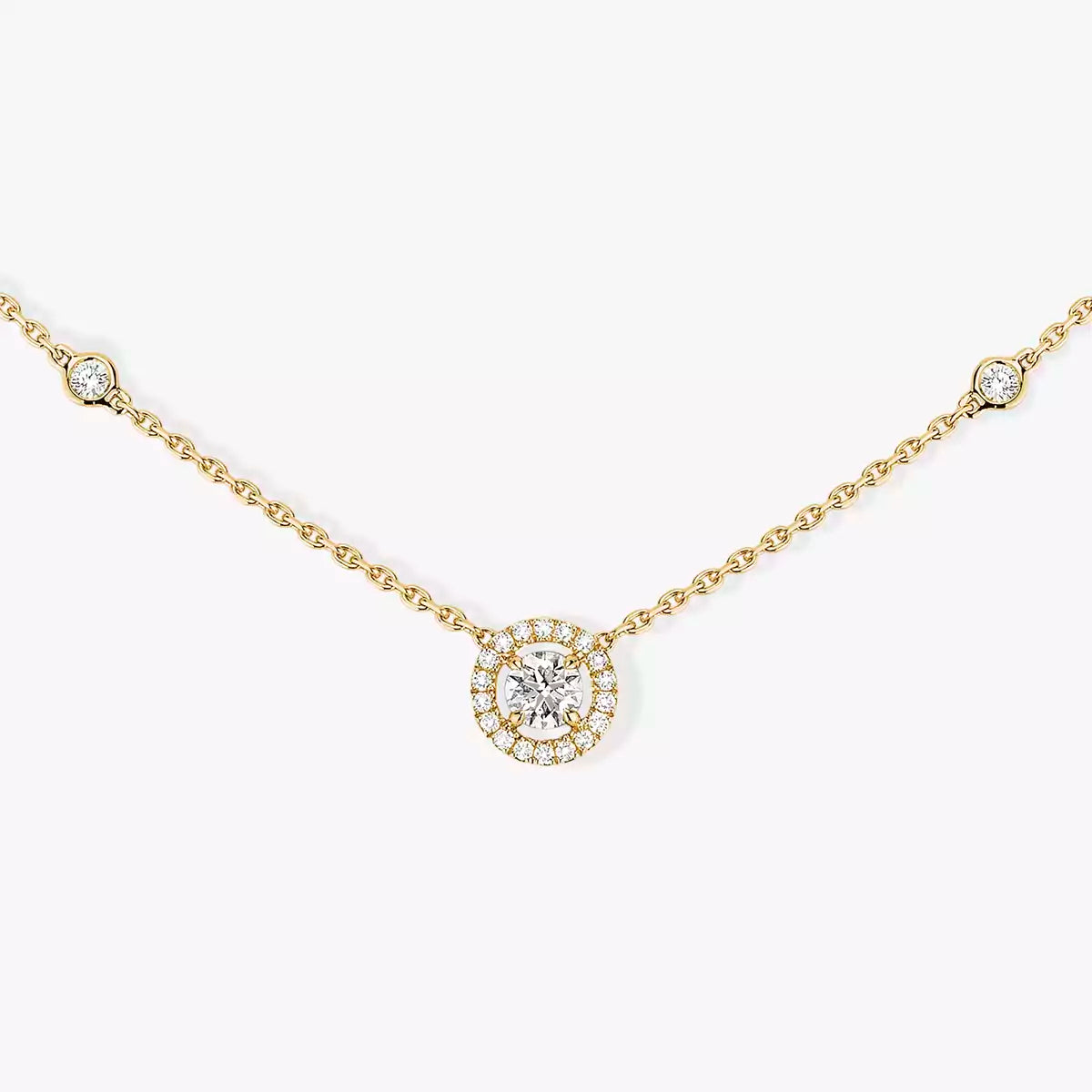 [OAKJURI Jewelry]Diamond Necklace 0,20ct Brilliant Shape Joy