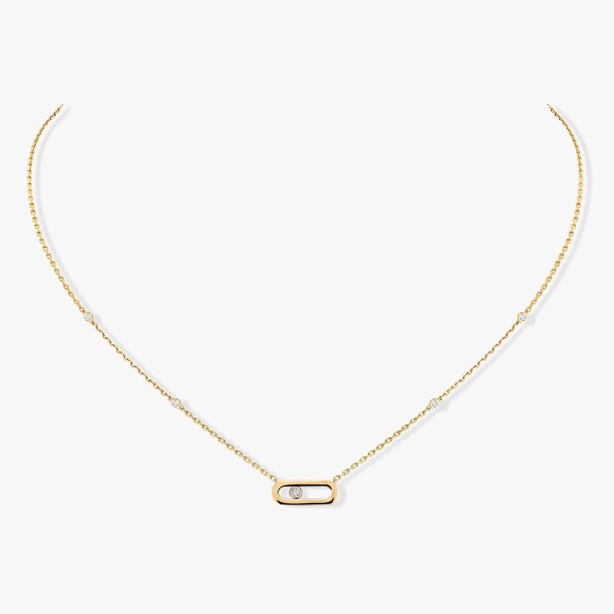 [OAKJURI Jewelry]MOVE UNO DIAMOND NECKLACE