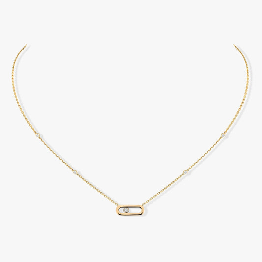 [OAKJURI Jewelry]MOVE UNO DIAMOND NECKLACE