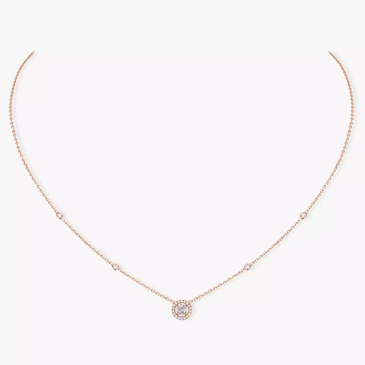 [OAKJURI Jewelry]Diamond Necklace 0,20ct Brilliant Shape Joy