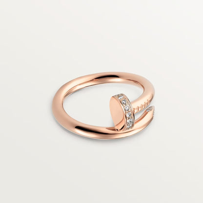 [OAKJURI Jewelry] JUSTE RING 2.6MM HALF DIAMOND