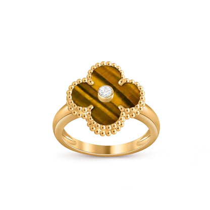 [OAKJURI Jewelry]CLOVER DIAMOND RING GOLD COLLECTION