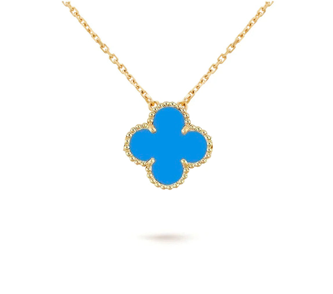 [OAKJURI Jewelry]CLOVER 15MM SINGLE FLOWER NECKLACE COLLECTION