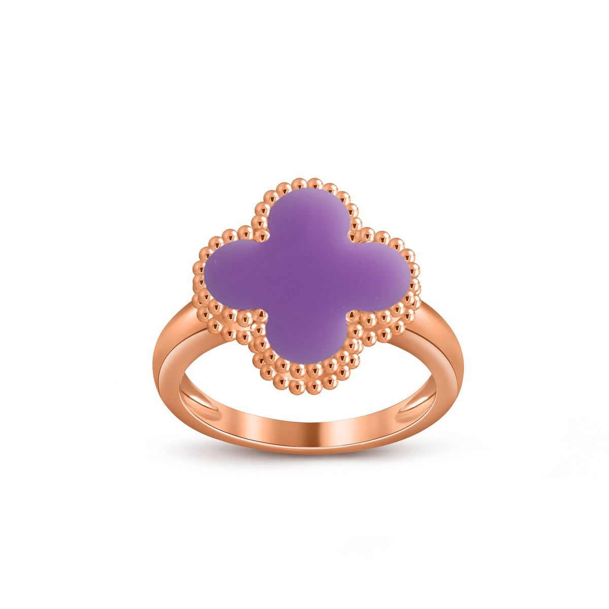 [OAKJURI Jewelry]CLOVER RING ROSE GOLD COLLECTION