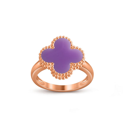 [OAKJURI Jewelry]CLOVER RING ROSE GOLD COLLECTION