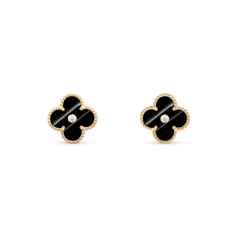 [OAKJURI Jewelry]CLOVER  15MM DIAMOND EARRINGS COLLECTION