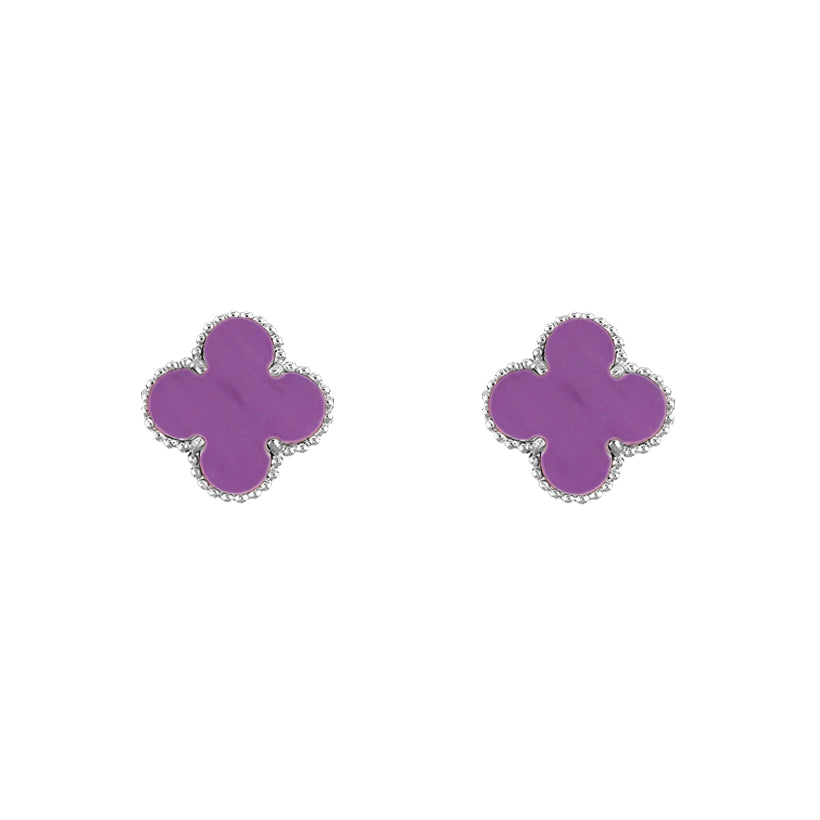 [OAKJURI Jewelry]CLOVER SILVER 15MM EARRINGS COLLECTION
