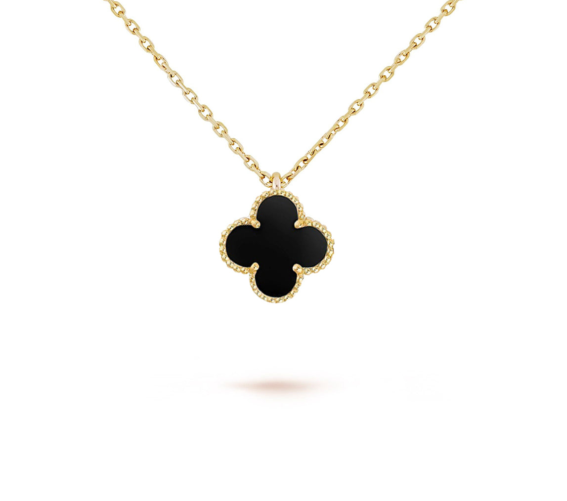 [OAKJURI Jewelry]CLOVER MINI 9.5MM CARNELIANS NECKLACE COLLECTION