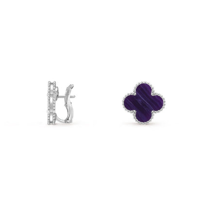[OAKJURI Jewelry]CLOVER SILVER 15MM MOP EARRINGS COLLECTION