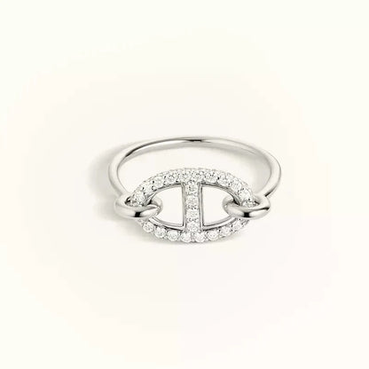 [OAKJURI Jewelry]RONDE SMALL SILVER DIAMOND RING