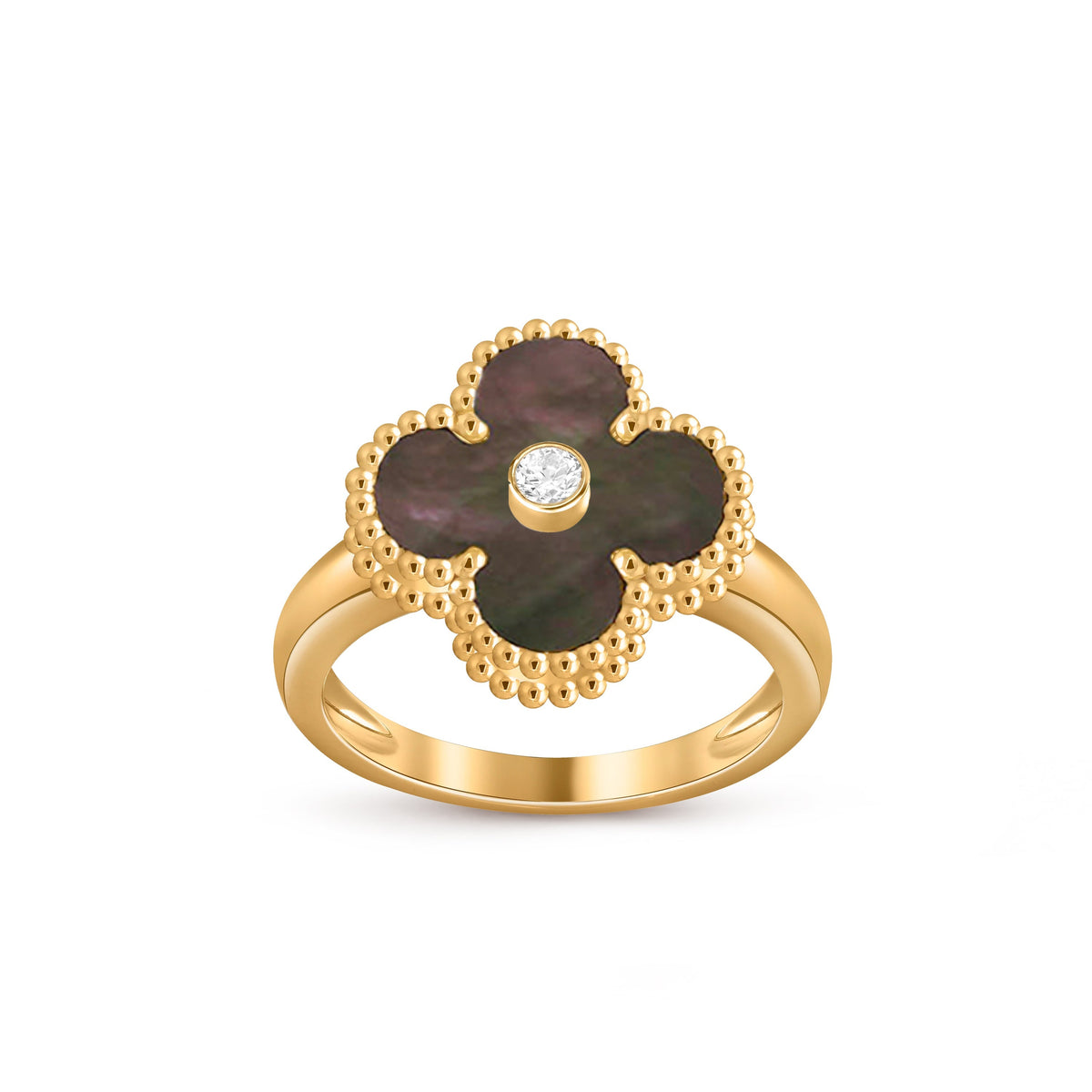 [OAKJURI Jewelry]CLOVER DIAMOND RING GOLD COLLECTION