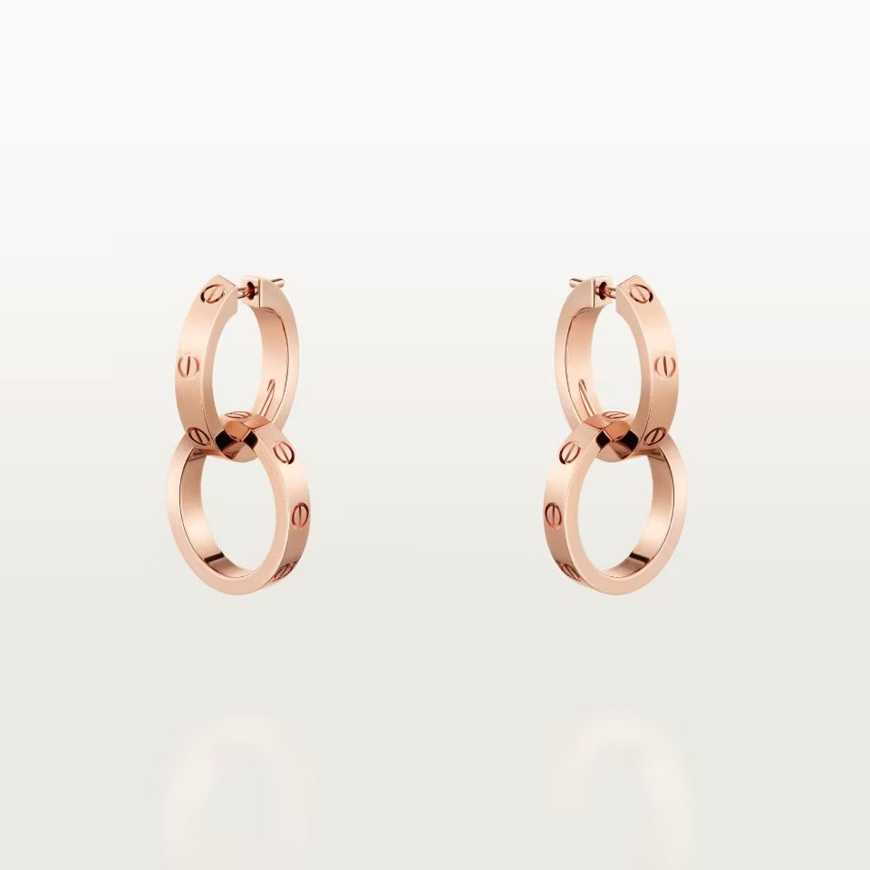 [OAKJURI Jewelry] LOVE 3.3MM DANGLE EARRINGS