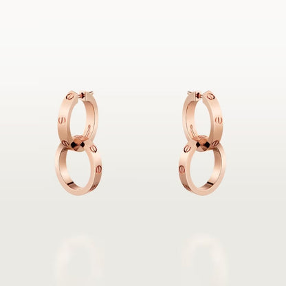 [OAKJURI Jewelry] LOVE 3.3MM DANGLE EARRINGS
