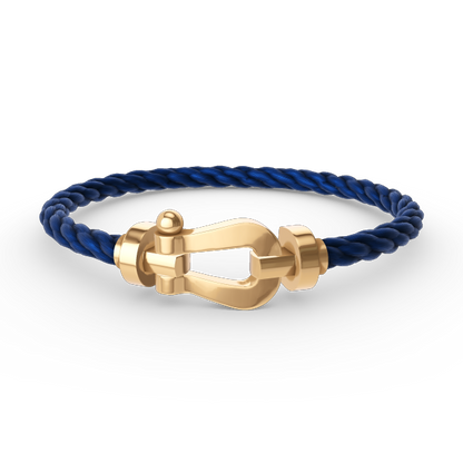 [OAKJURI Jewelry]Force Horseshoe & Clover 5 Motifs Bracelet Stack Set