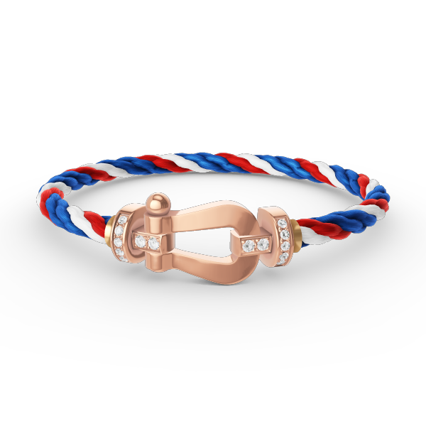 [OAKJURI Jewelry]FORCE LARGE HORSESHOE HALF DIAMOND BRACELET ROSE GOLD