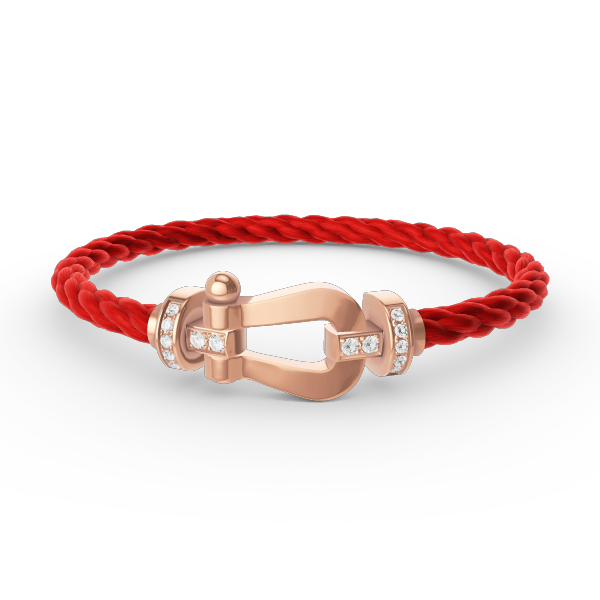 [OAKJURI Jewelry]FORCE LARGE HORSESHOE HALF DIAMOND BRACELET ROSE GOLD