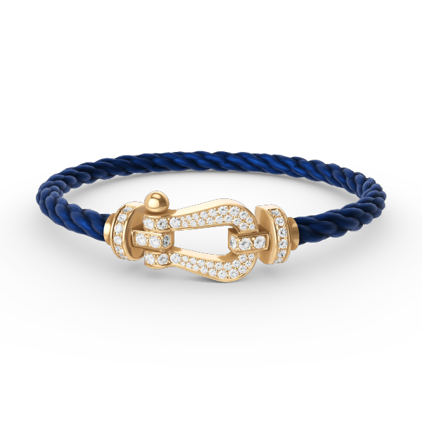 [OAKJURI Jewelry]FORCE LARGE HORSESHOE FULL DIAMOND BRACELET GOLD