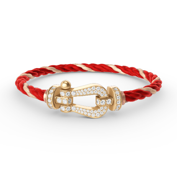 [OAKJURI Jewelry]FORCE LARGE HORSESHOE FULL DIAMOND BRACELET GOLD