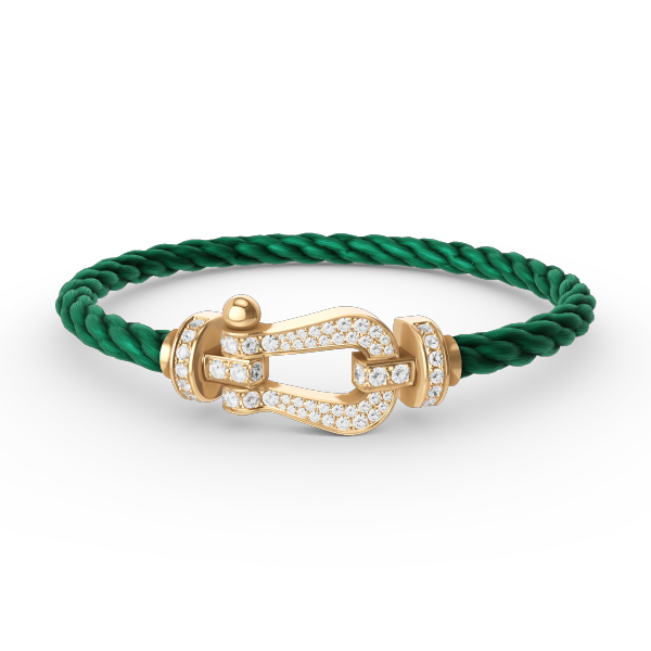 [OAKJURI Jewelry]FORCE LARGE HORSESHOE FULL DIAMOND BRACELET GOLD