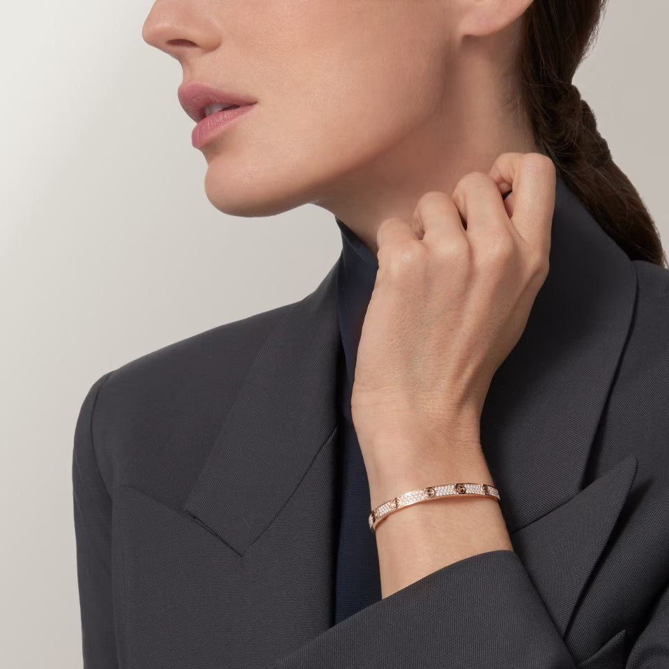 [OAKJURI Jewelry] LOVE BRACELET 4.8MM DIAMOND-PAVED