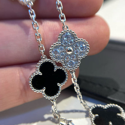[OAKJURI Jewelry] CLOVER 5 MOTIF ONYXS BRACELET COLLECTION