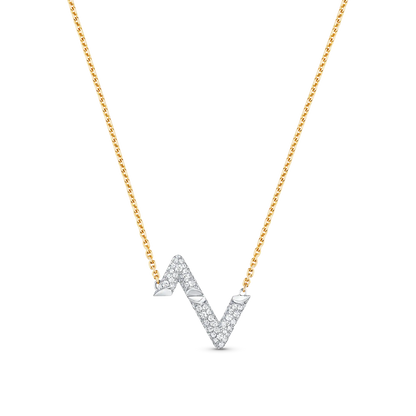 [OAKJURI Jewelry]VOLT SILVER DIAMOND PEDANT NECKLACE
