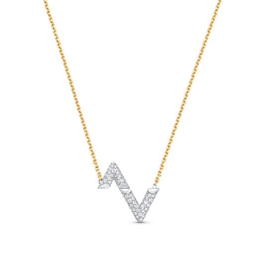 [OAKJURI Jewelry]VOLT SILVER DIAMOND PEDANT NECKLACE