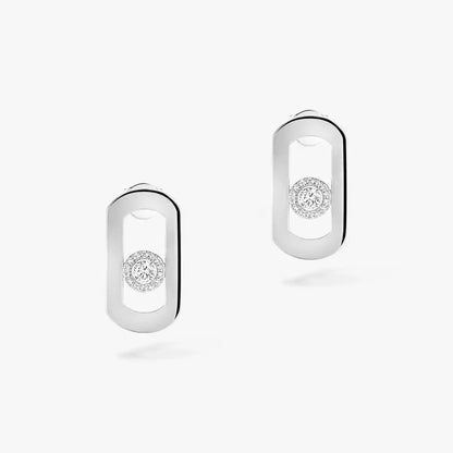 [OAKJURI Jewelry]So Move Diamond Earrings in Yellow Gold