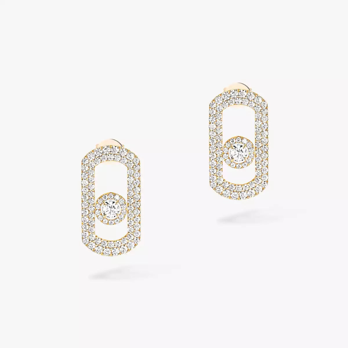 [OAKJURI Jewelry]So Move Pave_-Set Diamond Earrings in Silver